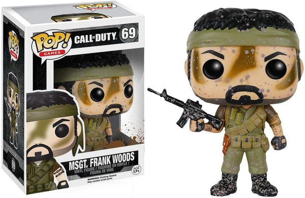 POP! Games #69: Call of Duty  - MSGT. Frank Woods (Funko POP!) Figure and Box w/ Protector (Box Damage)