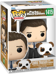 POP! Television #1415: Parks and Recreation - Chris Traeger with Champion (Funko POP!) Figure and Box w/ Protector