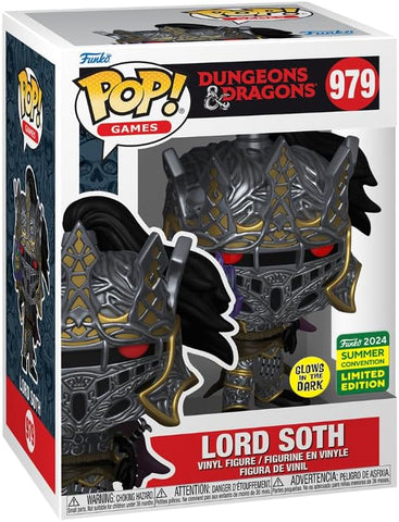 POP! Games #979: Dungeons & Dragons - Lord Soth (Glows in the Dark) (2024 Summer Convention Limited Edtion) (Funko POP!) Figure and Box w/ Protector