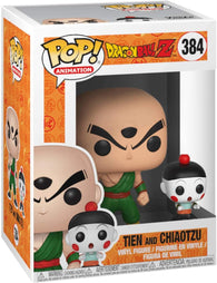 POP! Animation #384: Dragon Ball Z - Tien and Chiaotzu (Funko POP!) Figure and Box w/ Protector