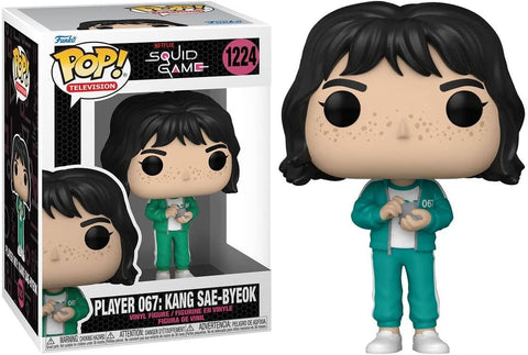 POP! Television #1224: Squid Game - Player 067 - Kang Sae-Byeok (Funko POP!) Figure and Box w/ Protector