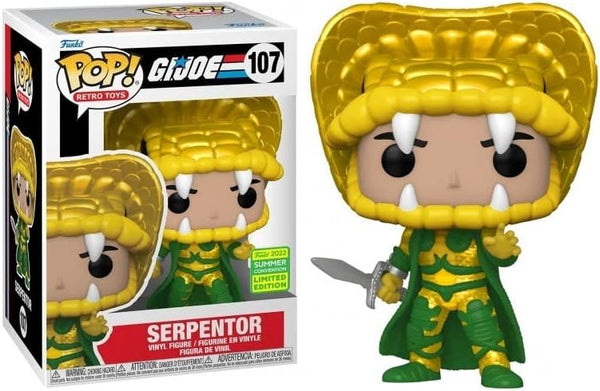 POP! Retro Toys #107: G.I. Joe - Serpentor (2022 Summer Convention Limited Edition) (Funko POP!) Figure and Box w/ Protector