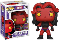 POP! Marvel #231: Red She-Hulk (2017 Summer Convention Exclusive) (Funko POP! Bobble-Head) Figure and Box w/ Protector