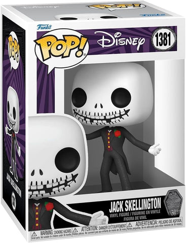 POP! Disney #1381: The Nightmare Before Christmas [30th] (Tim Burton’s) Jack Skellington (Funko POP!) Figure and Box w/ Protector