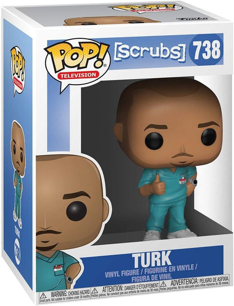 POP! Television #738: Scrubs - Turk (Funko POP!) Figure and Box w/ Protector