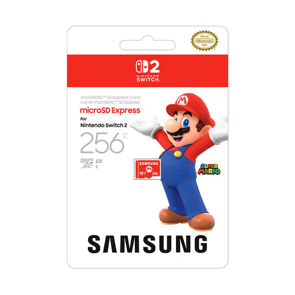 Samsung microSD Express Card 256GB - Red Mario Edition - Official (Nintendo Switch 2) NEW