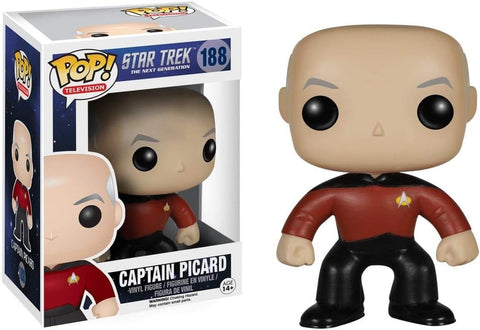 POP! Television #188: Star Trek The Next Generation - Captain Picard (Funko POP!) Figure and Box w/ Protector