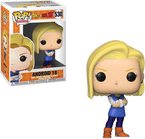 POP! Animation #530: Dragon Ball Z - Android 18 (Funko POP!) Figure and Box w/ Protector