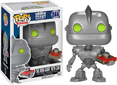 POP! Movies #244: The Iron Giant with Car (Funko POP!) Figure and Box w/ Protector