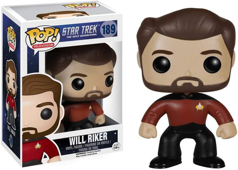 POP! Television #189: Star Trek The Next Generation - Will Riker (Funko POP!) Figure and Box w/ Protector (Box Damage)
