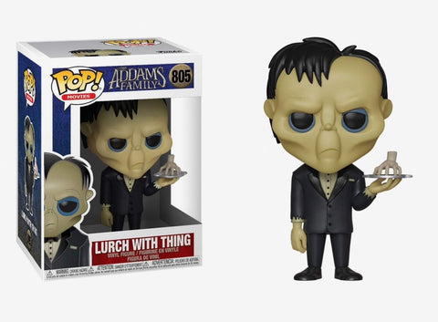 POP! Movies #805: The Addams Family - Lurch With Thing (Funko POP!) Figure and Box w/ Protector*