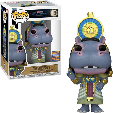 POP! Marvel Studios #1189: Moon Knight - Taweret (2023 Wonderous Convention Limited Edition) (Funko POP!) Figure and Box w/ Protector