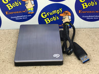 External Hard Drive - 2TB - Silver / Black (Model No. SRD00F1) [Backup Plus Portable Drive]  (Seagate) Pre-Owned