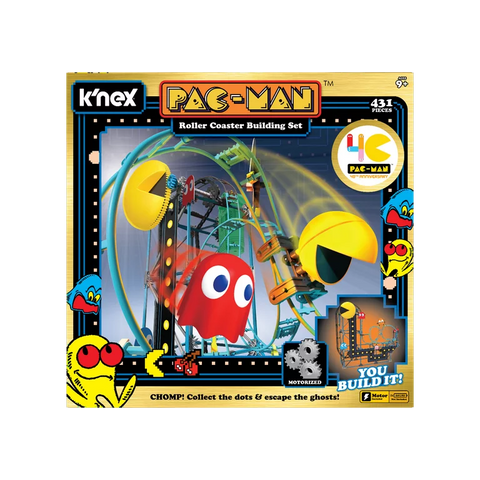 Pac-Man Roller Coaster Building Set (431 Pieces) 40th Anniversary (Basic Fun) (2020) (K'nex) NEW