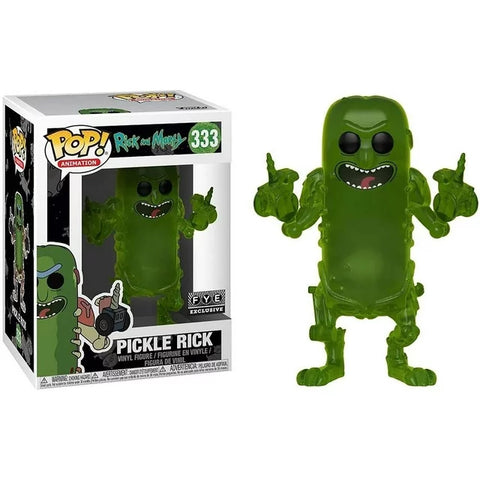 POP! Animation #333: Rick and Morty - Pickle Rick (FYE Exclusive) (Funko POP!) Figure and Box w/ Protector