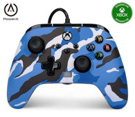 Wired Controller - Enhanced - PowerA - Blue Camo (Xbox One / Series X/S) NEW