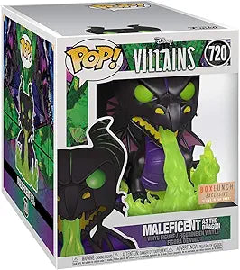 POP! Disney #720: Villians - Maleficent as The Dragon (Glows in the Dark) (Box Lunch Exclusive) (Funko POP!) Figure and Box