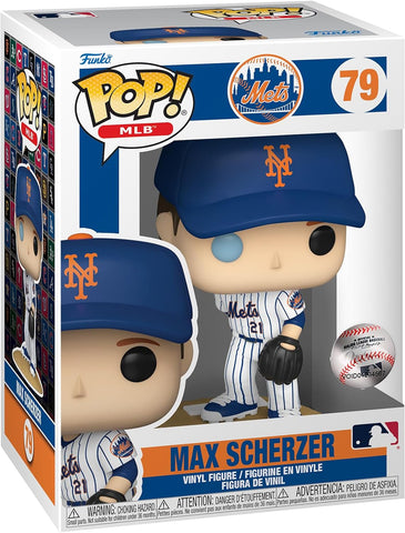 POP! MLB #79: New York Mets - Max Scherzer (Funko POP!) Figure and Box w/ Protector