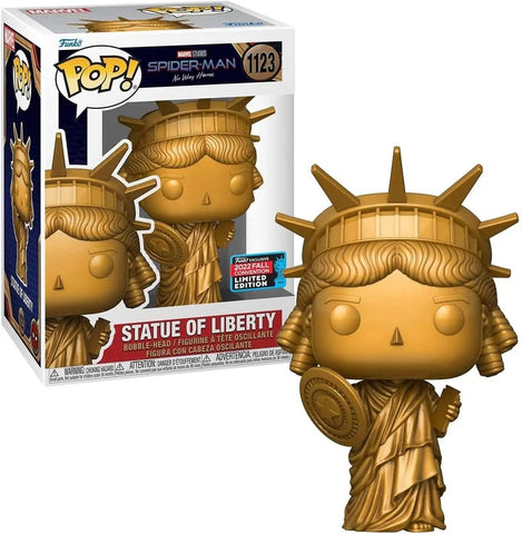 POP! Marvel Studios #1123: Spider-Man No Way Home - Statue of Liberty (2022 Fall Convention Limited Edition Exclusive) (Funko POP!) Figure and Box w/ Protector