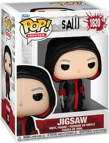 POP! Movies #1820: Saw - Jigsaw (Funko POP!) Figure and Box w/ Protector