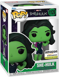 POP! Marvel Studios #1126: She-Hulk (Glows in the Dark) (Amazon Exclusive) (Funko POP!) Figure and Box w/ Protector