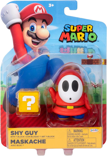Super Mario: Shy Guy with Question Block (Action Figure) (Jakks Pacific) NEW