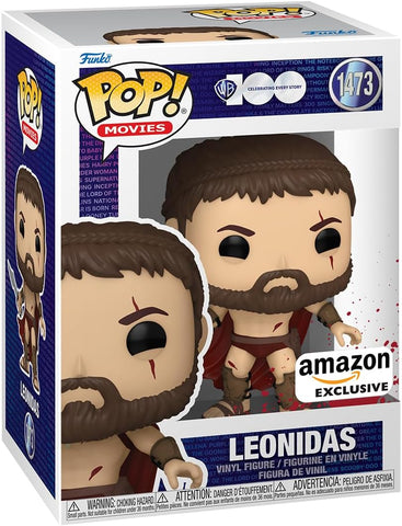 POP! Movies #1473: 300 - Leonidas (WB 100) [Amazon Exclusive] (Funko POP!) Figure and Box w/ Protector