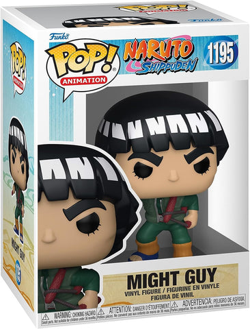 POP! Animation #1195: Naruto Shippuden - Might Guy (Funko POP!) Figure and Box w/ Protector