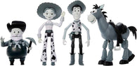 Toy Story Set of 4 Monochromatic Action Figures:  Woody, Jessie, Bullseye & Stinky Pete, Woody's Roundup (Disney & Pixar)(Mattel) NEW