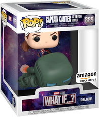 POP! Deluxe / Marvel Studios #885: What If…? Captain Carter and The Hydra Stomper (Amazon Exclusive) (Funko POP!) Figure and Box