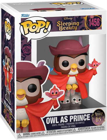 POP! Disney #1458: Sleeping Beauty - Owl As Prince (Funko POP!) Figure and Box w/ Protector