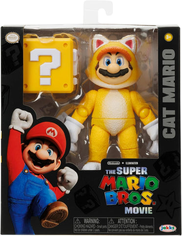 The Super Mario Bros. Movie: Cat Mario (Jakks Pacific) 2023 (Nintendo) (Action Figure) NEW