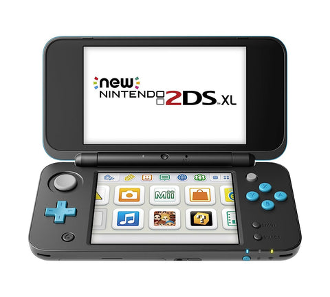 NEW 2DS XL System - Black + Turquoise Edition (Nintendo) Pre-Owned