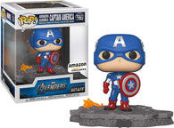 POP! Marvel Deluxe #589: Avengers Assemble - Captain America (Amazon Exclusive) (Funko POP!) Figure and Box w/ Protector