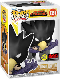 POP! Animation #1351: My Hero Academia - Fumikage Tokoyami (AAA Anime Exclusive) (Glows in the Dark) (Funko POP!) Figure and Box w/ Protector