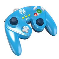 Wired Controller: Fight Pad Controller - Zero Suit Samus - Blue - PDP (Nintendo Wii U) Pre-Owned