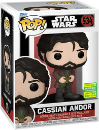 POP! Star Wars #534: Cassian Andor [2022 Summer Convention Limited Edition] (Funko POP!) Figure and Box w/ Protector (Box Damage)