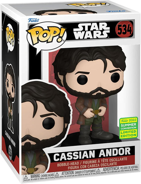 POP! Star Wars #534: Cassian Andor [2022 Summer Convention Limited Edition] (Funko POP!) Figure and Box w/ Protector (Box Damage)
