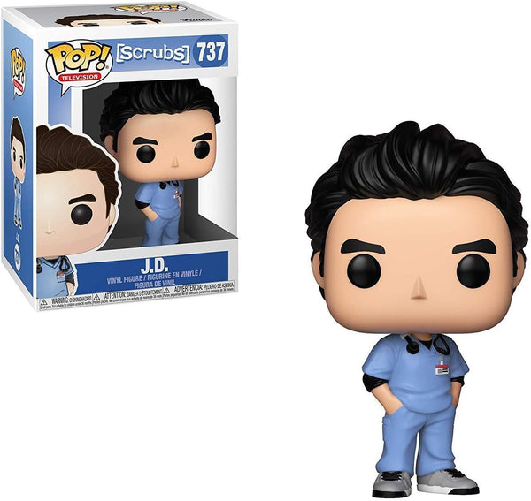 POP! Television #737: Scrubs - J.D. (Funko POP!) Figure and Box w/ Protector