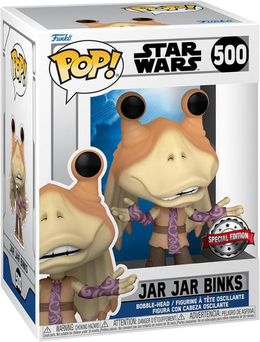 POP! Star Wars #500: Jar Jar Binks (Special Edition) (Funko POP!) Figure and Box w/ Protector