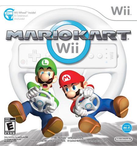 Mario Kart Wii [Wheel Bundle] (Nintendo Wii) Pre-Owned: Game, Wheel, and Box