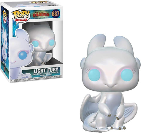 POP! Movies #687: How To Train Your Dragon The Hidden World: Light Fury (Funko POP!) Figure and Box w/ Protector