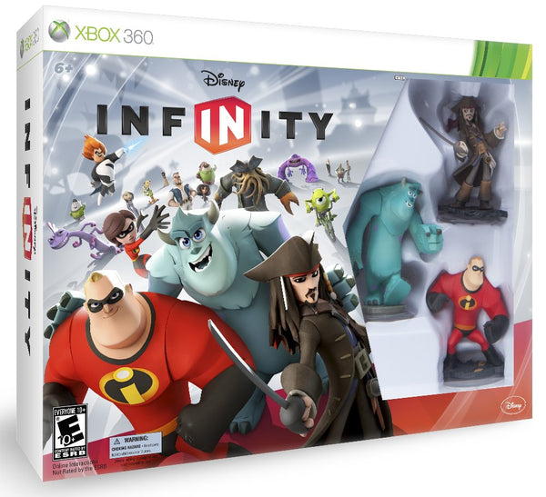 Disney Infinity - Starter Pack (Xbox 360) Pre-Owned: Game, 3 Figures, 1 Power Disc, Base, Play Set piece, and Box*