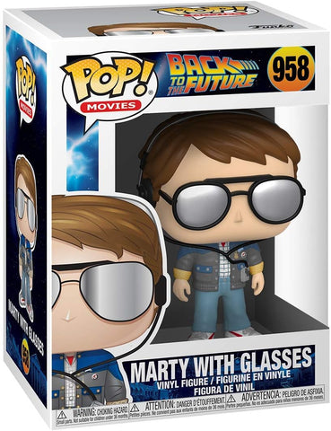 Movies #958: Back to The Future - Marty with Glasses (Funko POP!) Figure and Box w/ Protector