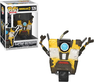 POP! Games #526: Boarderlands 3 - Claptrap (Distressed) (Funko POP!) Figure and Box w/ Protector (Box Damage)