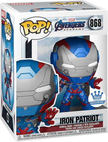 POP! Marvel #868: Avengers Endgame - Iron Patriot (Exclusive) (Funko POP!) Figure and Box w/ Protector
