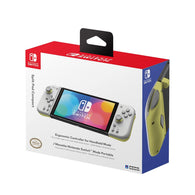 Split Pad Compact Official / Hori - Light Gray / Yellow (Ergonomic Handheld Mode Controller) (Nintendo Switch) NEW