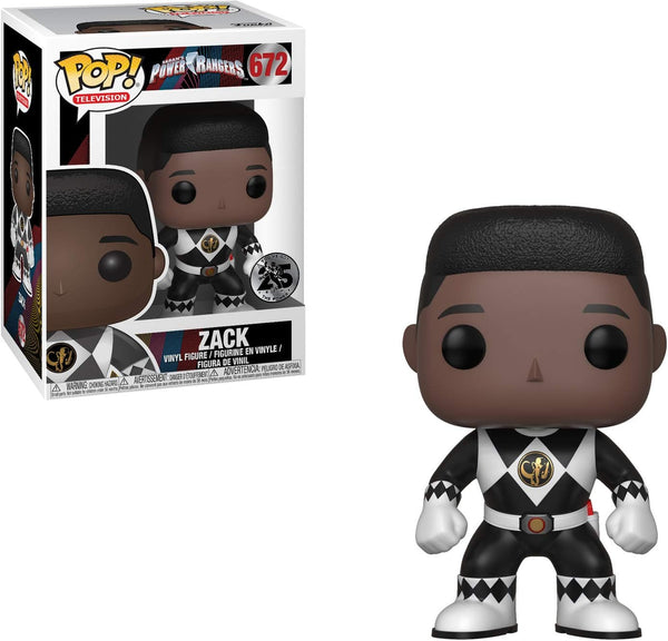 POP! Television #672: Saban's Power Rangers -  Zack (You've Got The Power 25 Years) (Funko POP!) Figure and Box w/ Protector