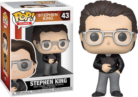 POP! Icons #43: Stephen King (Funko POP!) Figure and Box w/ Protector