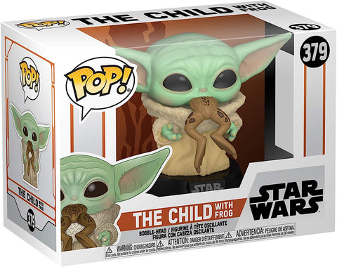 POP! Star Wars #379: The Mandalorian - The Child with Frog (Funko POP!) Figure and Box w/ Protector